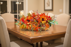 Fall Sunflower Pumpkin Centerpiece handmade by Bouge Creations in Mississippi