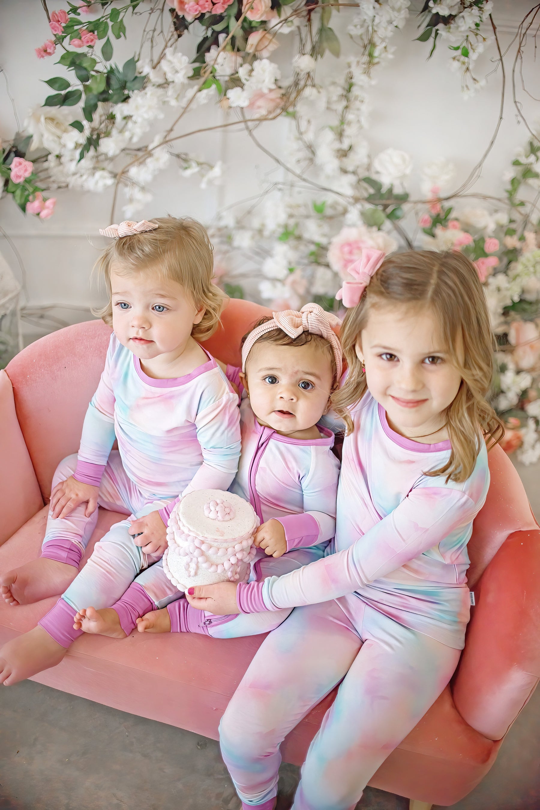 Cotton Candy Tie Dye | Two-Piece Pajama Set by Boosh Baby image 4