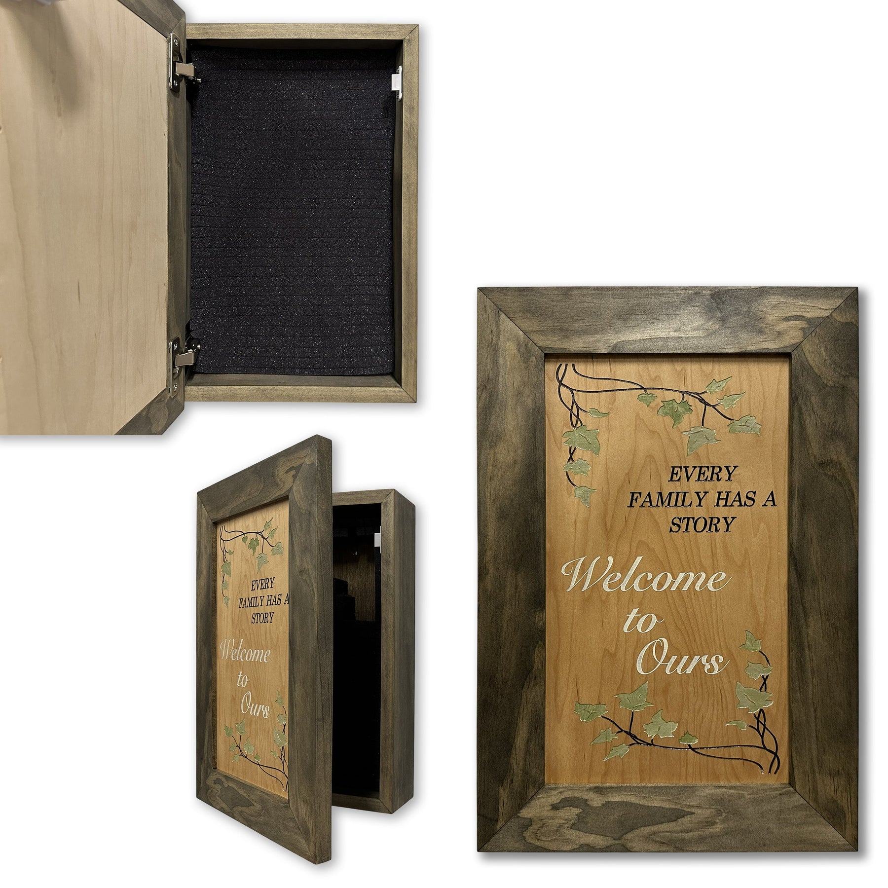 Hidden Gun Storage Every Family Story Concealed Shelf, Hidden Gun Safe, Concealment Furniture, Discreet Home Self Defense Storage, Handmade in the USA