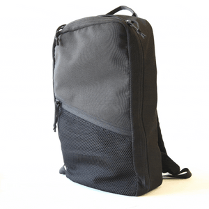 12 Hour Minimalist Backpack by Recycled Firefighter, handmade leather goods detail photo 3