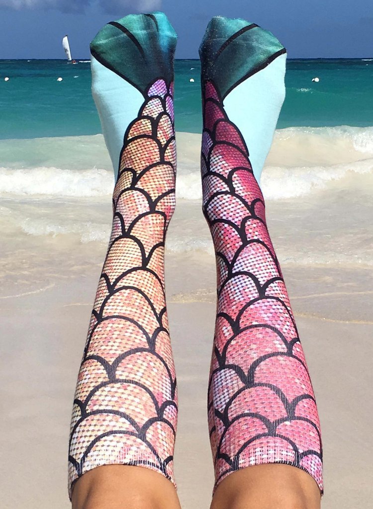 Mermaid Mid-Calf Socks (Pair) by The Mississippi Mermaid Mercantile - view 4