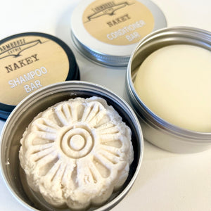 Farmhouse Lather Nakey conditioner bar handmade unscented hair care product