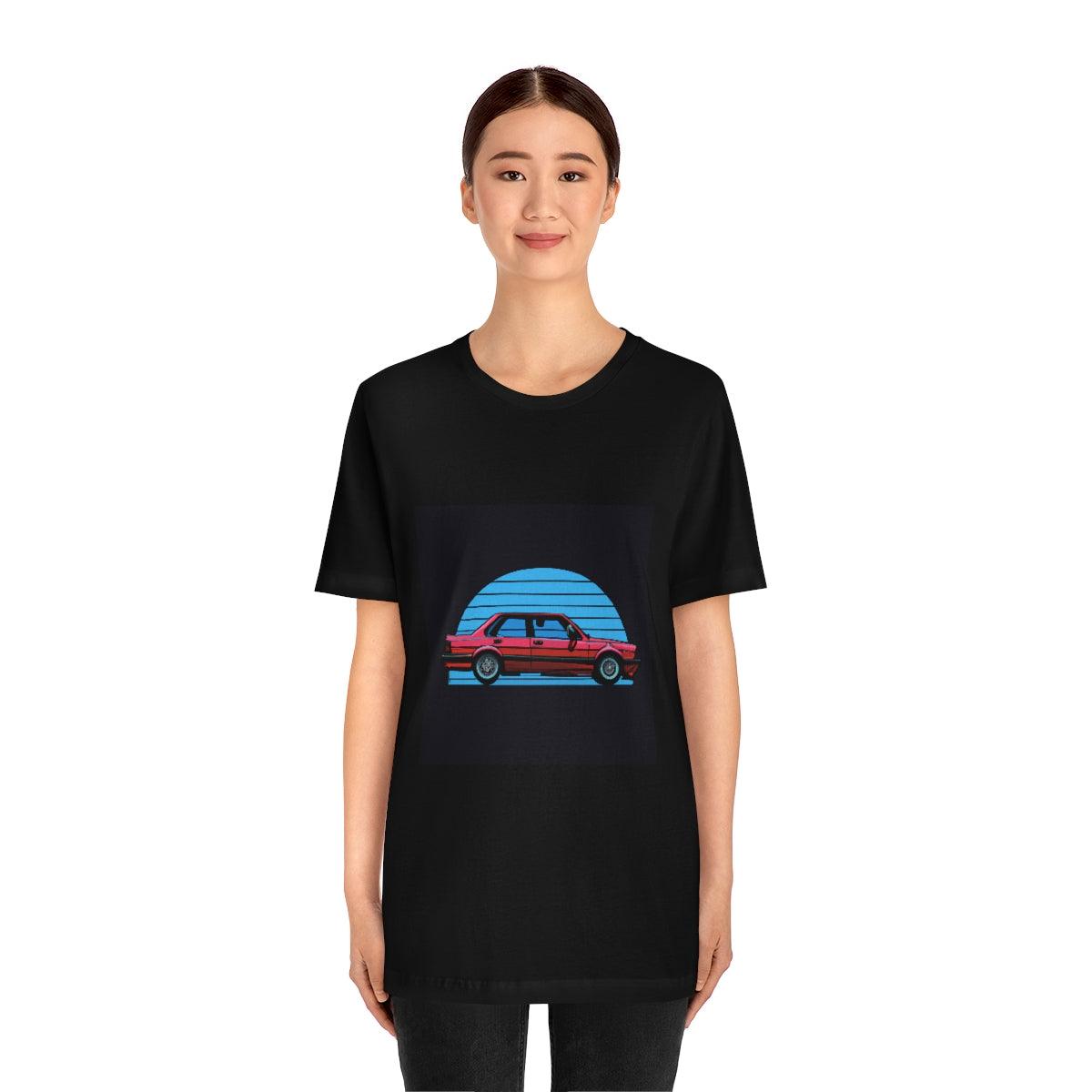 vintage style e30 4 door tshirt