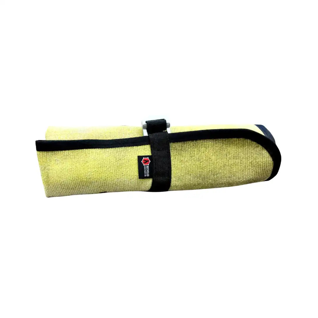 Fire Hose Tool Roll by Recycled Firefighter, handmade leather goods detail photo 18