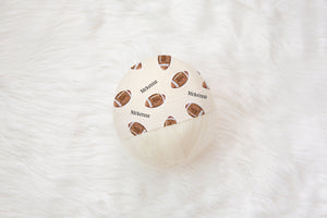 Personalized Football Baby Hat, Bow Hat or Headband by AGreatBaby — view 2 of 4