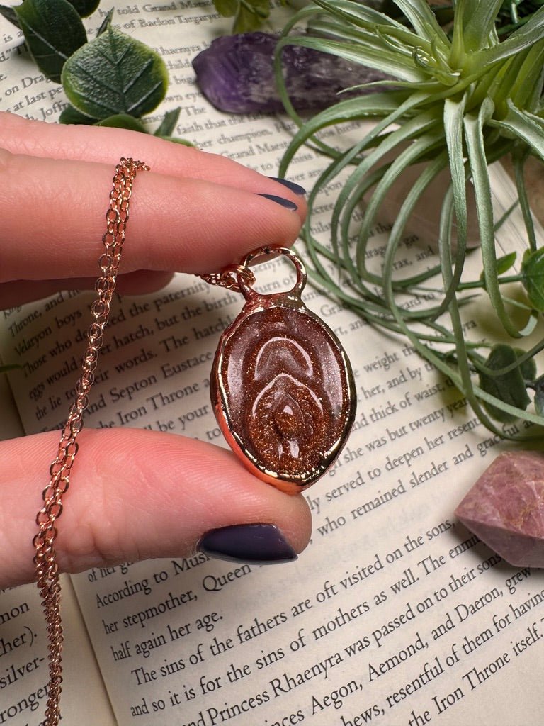 Goldstone Yoni Necklace