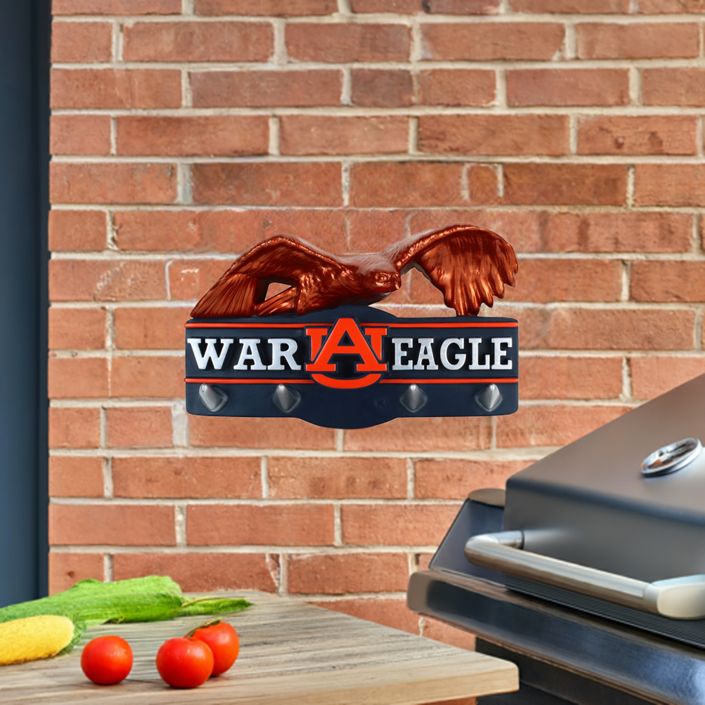Auburn Tigers War Eagle Storage and Organizer Hooks for Hats, Lanyards, Keys and Grill Gear Gear