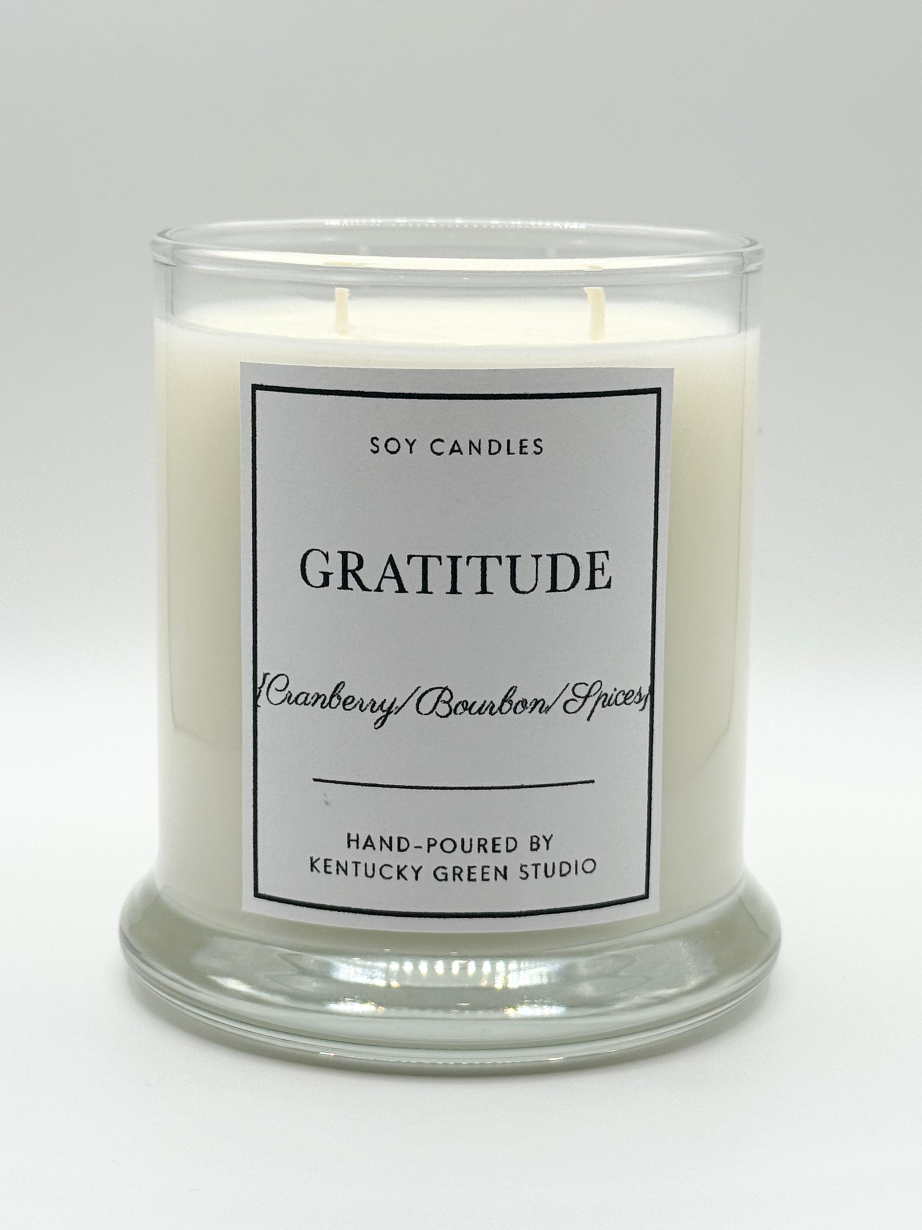 Gratitude Soy Wax Candle by Kentucky Green Studio, scented candle main product photo