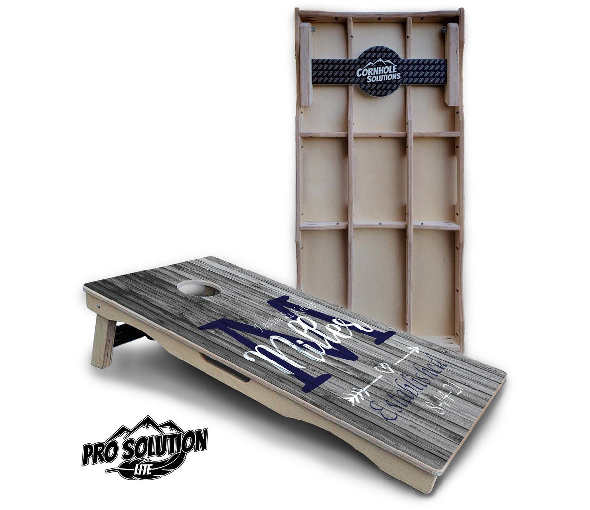Grey Slat Cornhole Boards – Pro Lite or Pro Elite