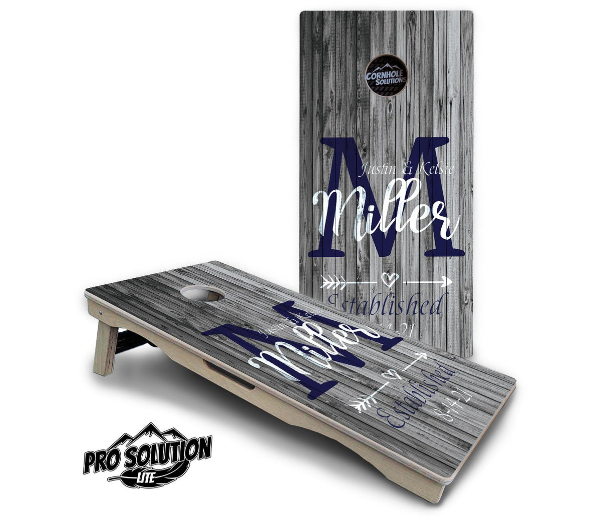 Grey Slat Cornhole Boards – Pro Lite or Pro Elite