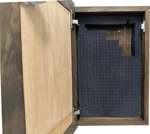 Hidden Gun Safe With Grim Reaper Design, Secure Concealed Gun Shelf by Bellewood Designs
