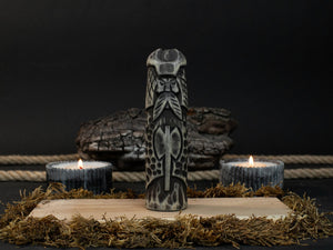 Hand-Carved Vidar Figurine – 14 cm (5.7 inches) Wooden Norse God of Vengeance Statue