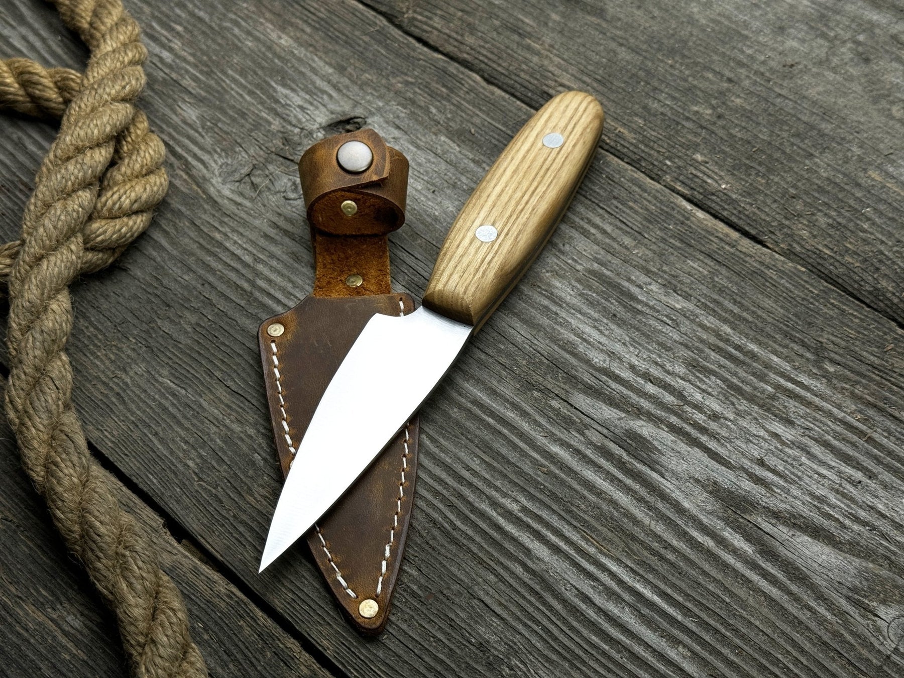 Hand-Forged Bushcraft Knife, 10 cm (3.94 inches)