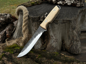 Hand-Forged Bushcraft Knife, 12 cm (4.72 inches)