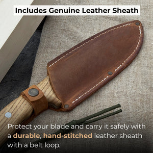 Hand-Forged Bushcraft Knife, 15.5 cm (6.1 inches)