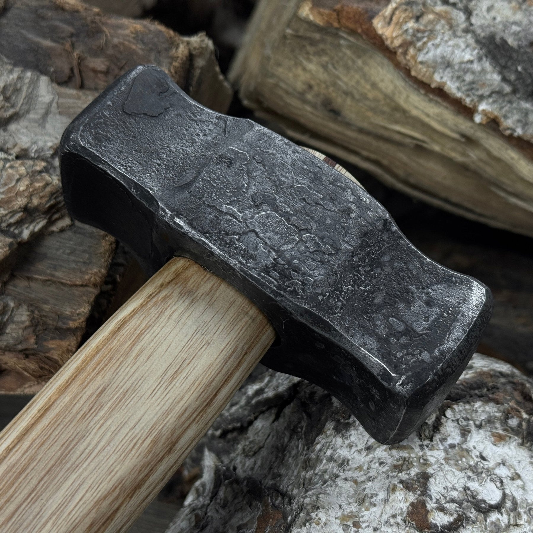 Hand-Forged Double Blacksmith's Hammer, 1 kg (2.2 lbs)