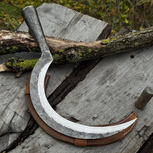 Hand-Forged Large Sickle, ⌀19 cm (7.5 inches)