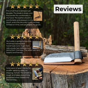Hand-Forged Splitting Froe, Blade - 15.5 cm (6.1 inches)