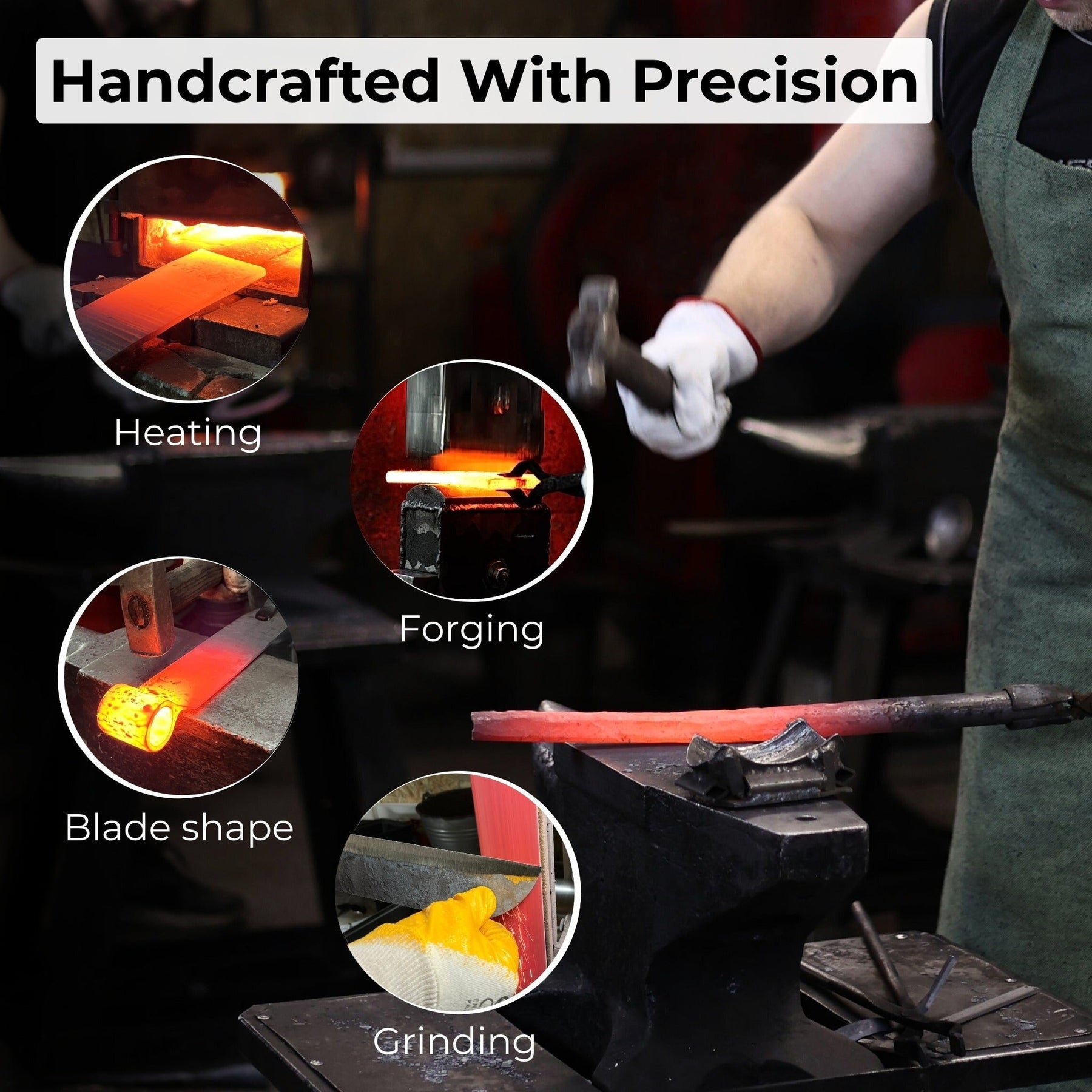 Hand-Forged Splitting Froe, Blade - 25.5 cm (10 inches)