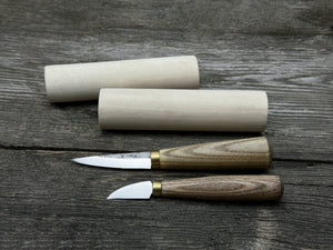 Hand-Forged Wood Carving Tool Set with Wooden Blanks WS9
