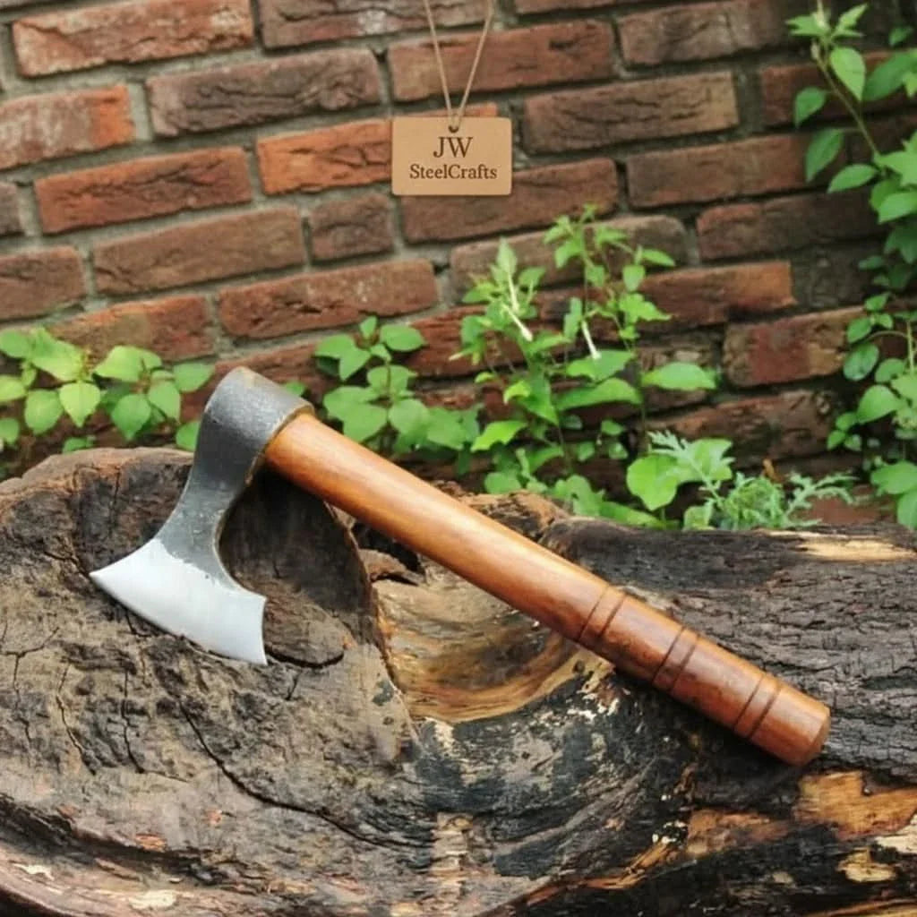 Traditional Bearded Camp Hatchet by JW SteelCrafts, Southern lifestyle apparel detail photo 2