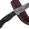 Handmade Bush-craft Knife Damascus Steel DK-0401 by JW SteelCrafts, Damascus knife detail photo 2