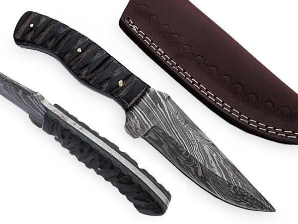 Handmade Bush-craft Knife Damascus Steel DK-0401 by JW SteelCrafts, Damascus knife main product photo