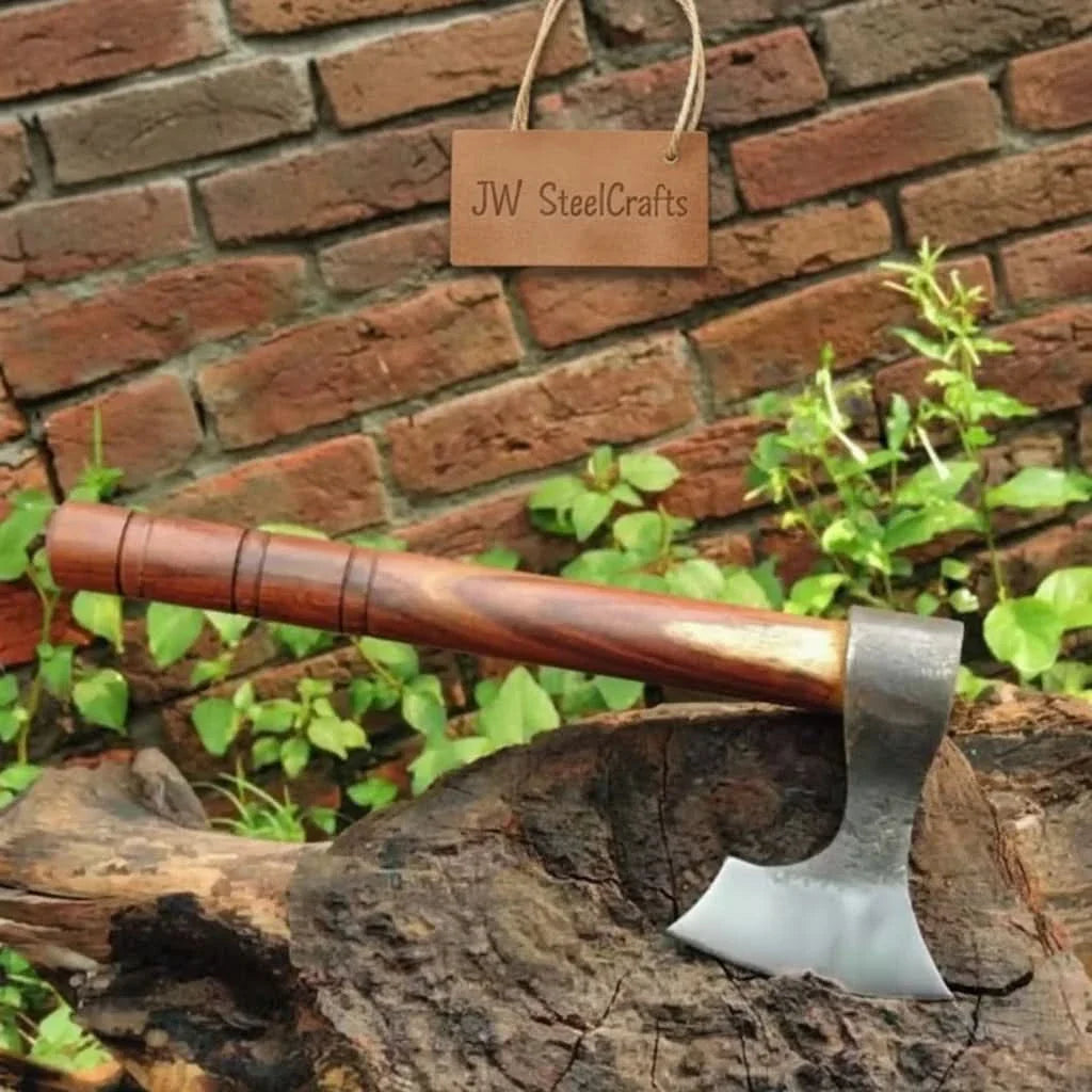 Traditional Bearded Camp Hatchet by JW SteelCrafts, Southern lifestyle apparel main product photo