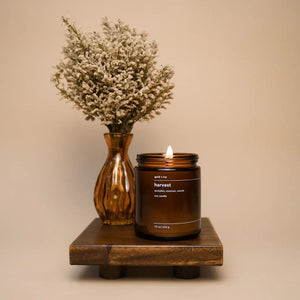 Harvest by gold + ivy, scented candle detail photo 3