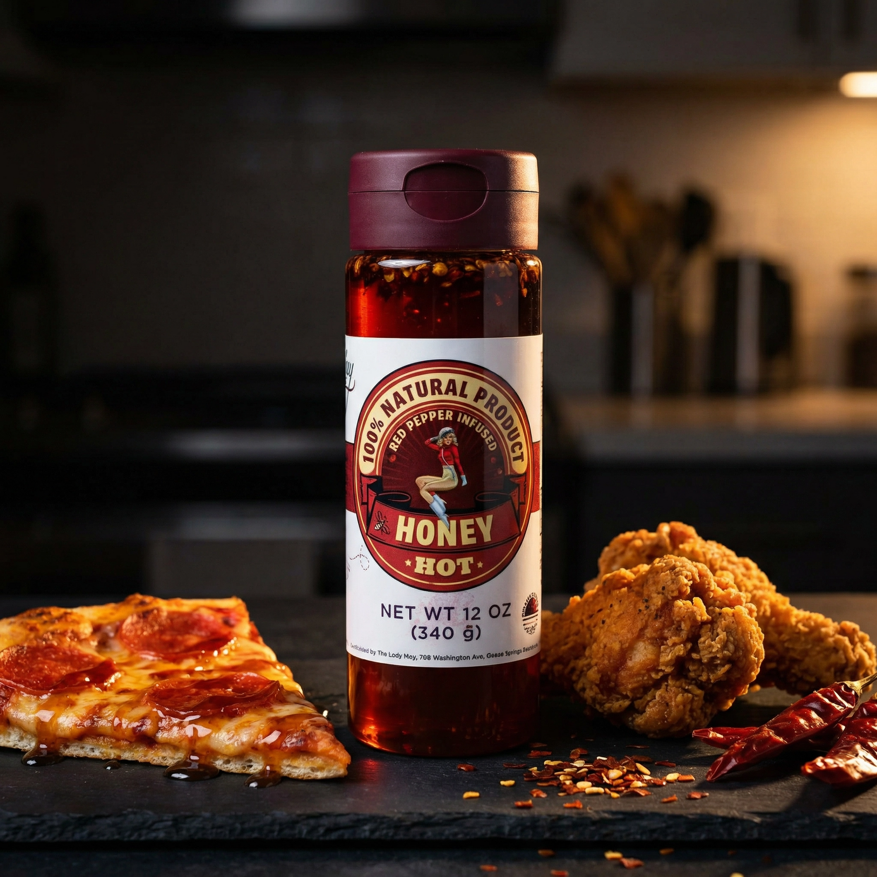 Honey Trio 3-Pack Gift Set - Raw, Hot & Vanilla Honey | Small Batch Farm Grown | Lady May