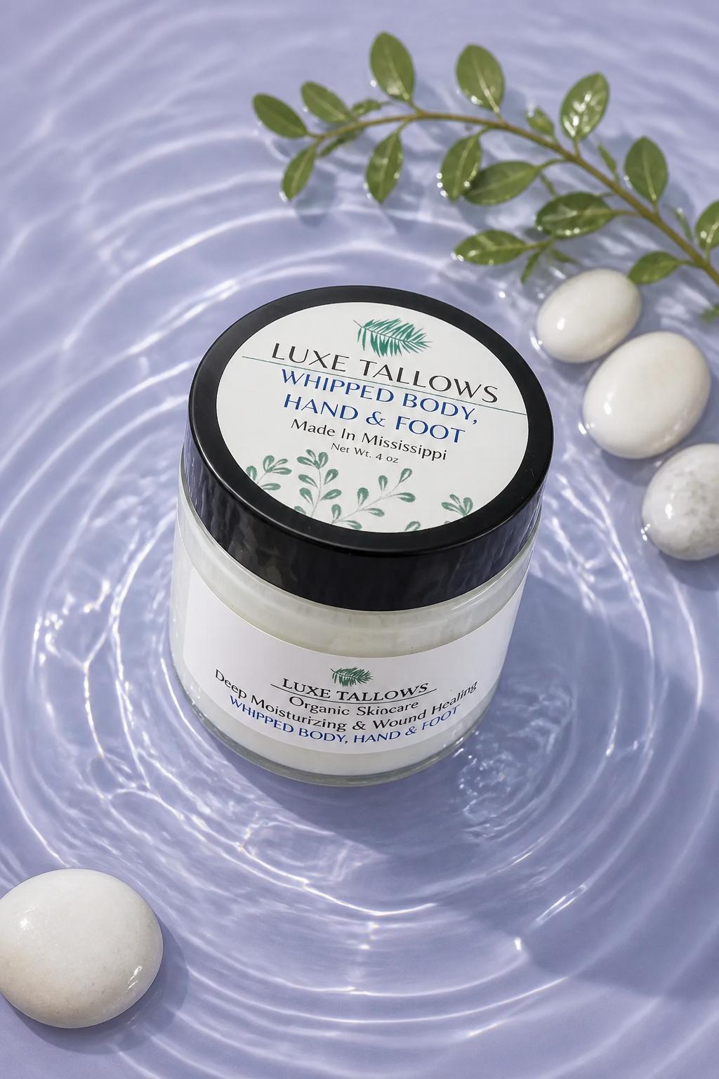 Luxe Tallows Body, Hand & Foot Butter I Rich Tallow Moisturizer | 4 oz