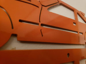 Ford Square Body Truck Keychain Rack – Steel Wall Mounted Classic Pickup Organizer