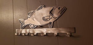 Large Mouth Bass Keychain Rack