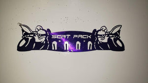Dodge SRT Scat Pack Keychain Rack – Steel Wall Mounted Muscle Car Organizer