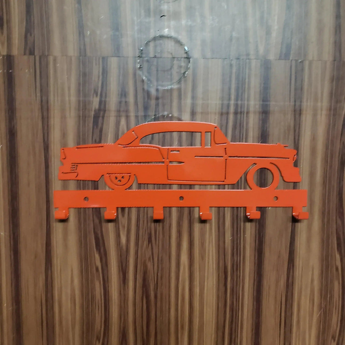 Classic Bel-Air tri 5 1955 Key Rack Holder detail view by Martin Metalwork LLC