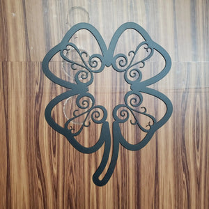 Shamrock Metal Wall Art – Lucky Four Leaf Clover Irish Decor for Home or St. Patrick’s Day