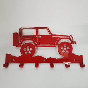 Jeep JK wall organizer detail