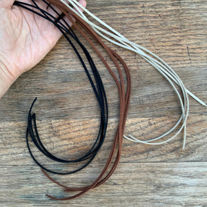 Mother Of Pearl Star Hat Band: Celestial Vegan Suede Cord