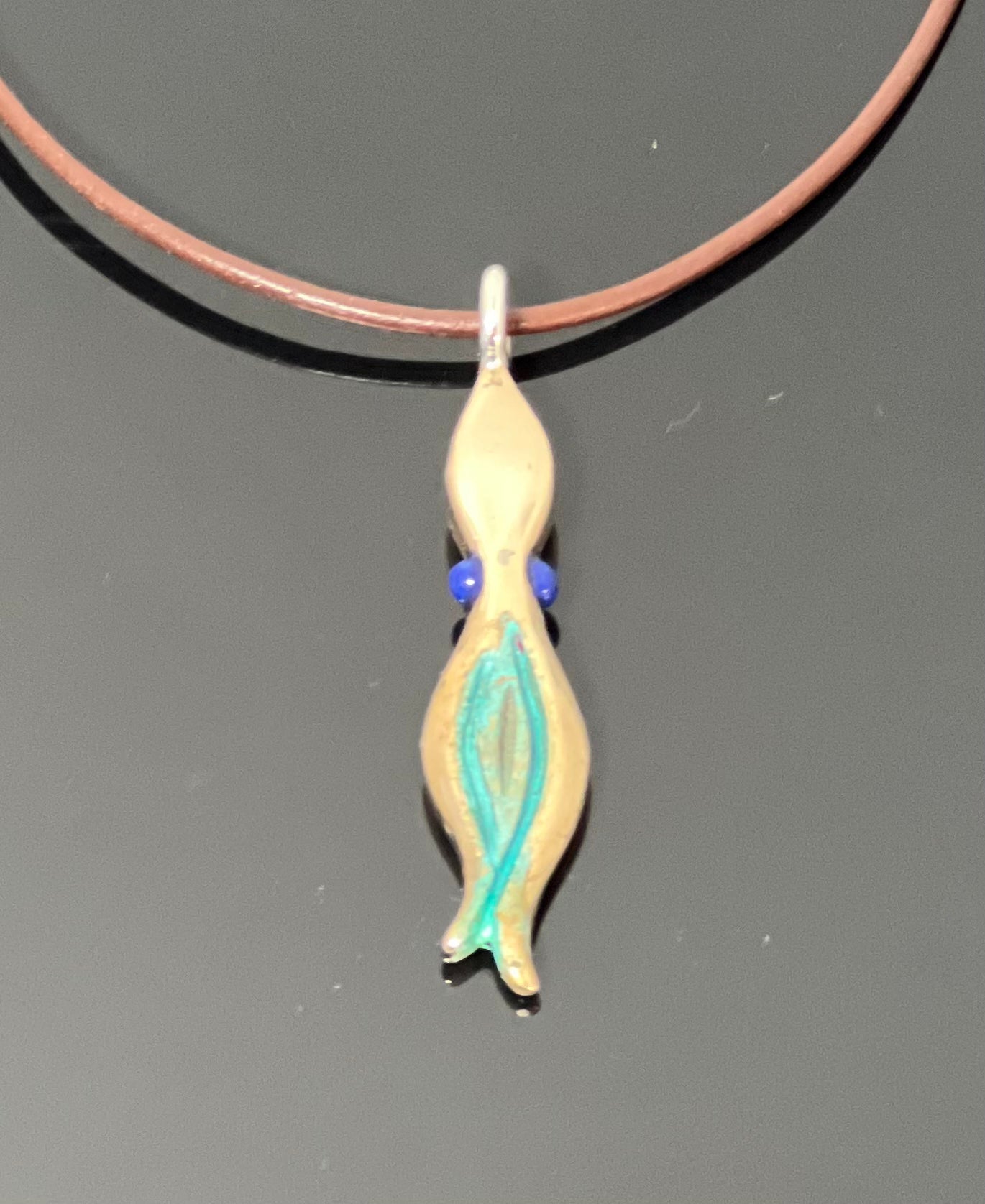 Bronze Sm Squid pendant-BRS1027