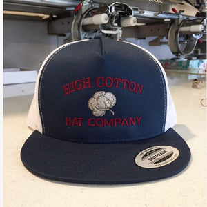 Alternate view of Cotton Top Flat Bill Hat by High Cotton Hat Co