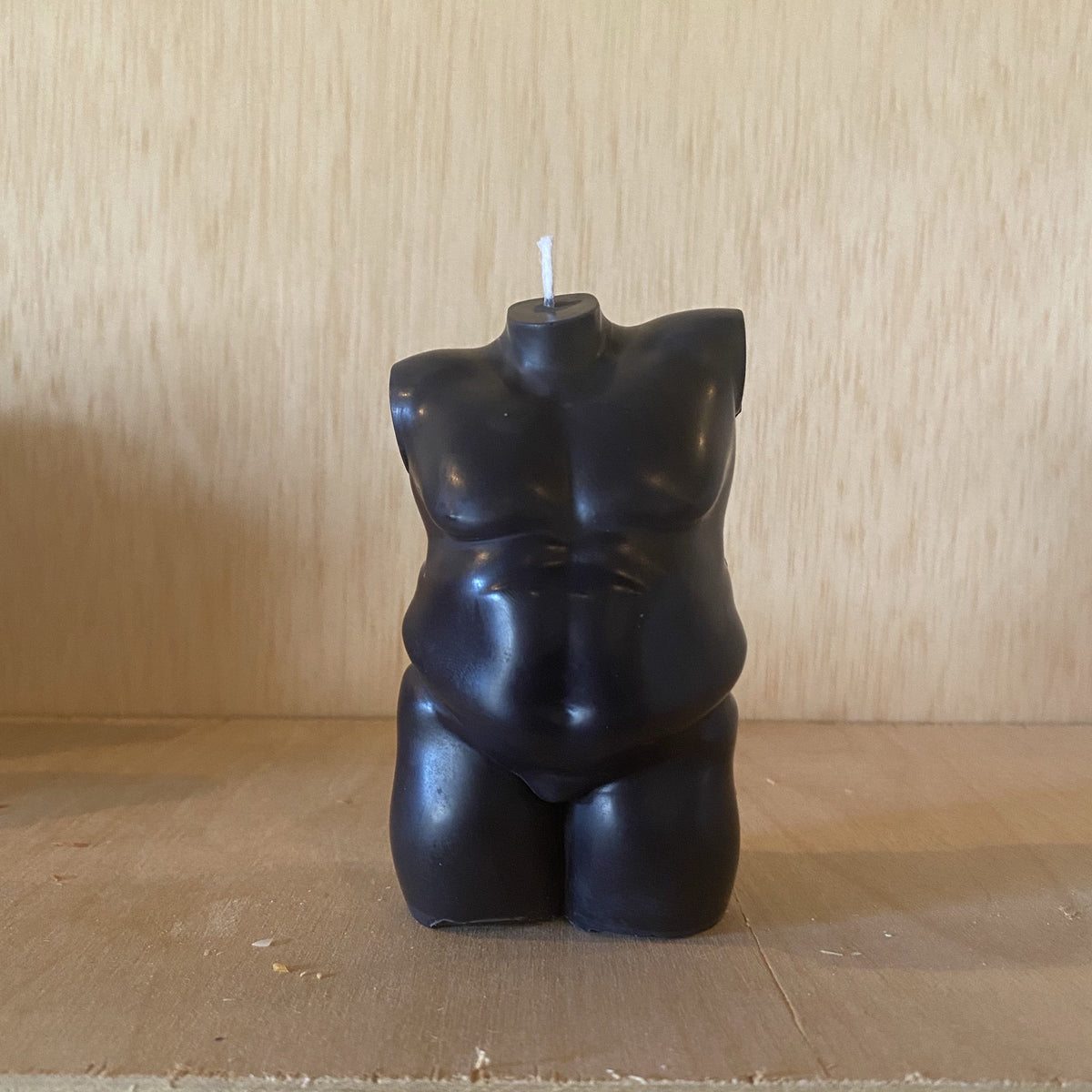 Cronos Greek God Soy Candle detail view by Pretty Honest Candles