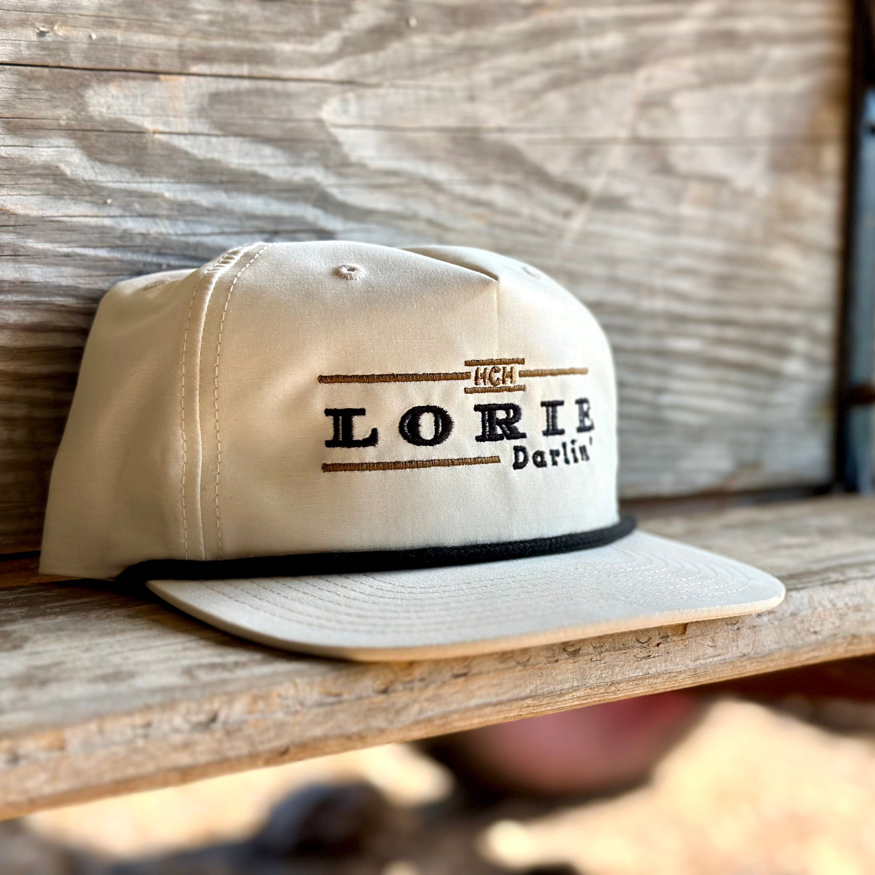 Detail view of Old School Lorie Rope Hat by High Cotton Hat Co