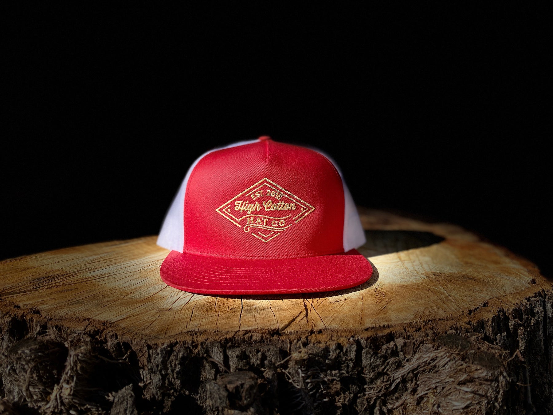 Rusk Flat Bill Hat by High Cotton Hat Co in Texas