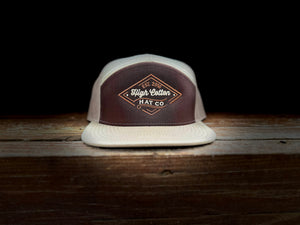 Rusk Khaki 7-Panel Hat by High Cotton Hat Co in Texas