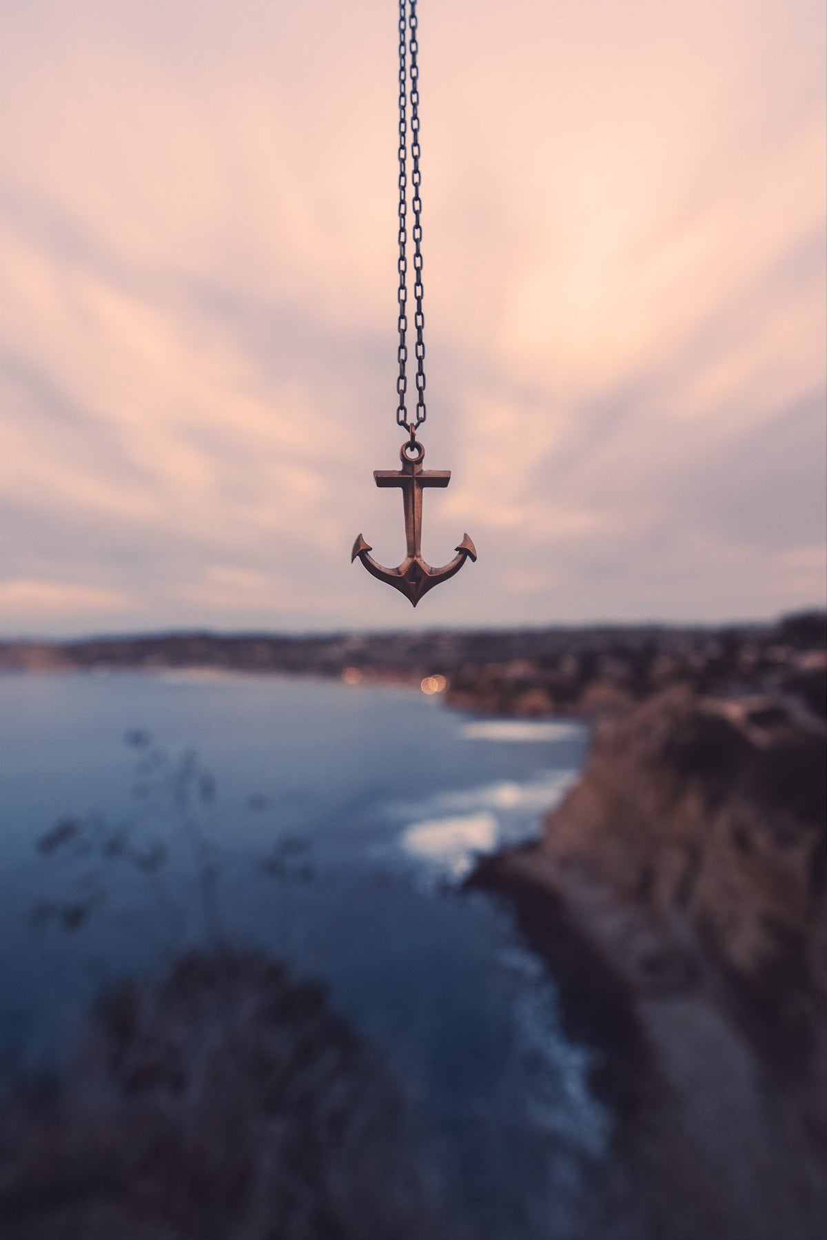 Hold Fast Anchor Necklace - Bronze Christian necklace by Forged By Fire - additional view 9