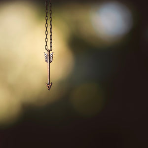 STRENGTH Arrow of Courage Necklace - Bronze by Forged By Fire — view 3 of 8