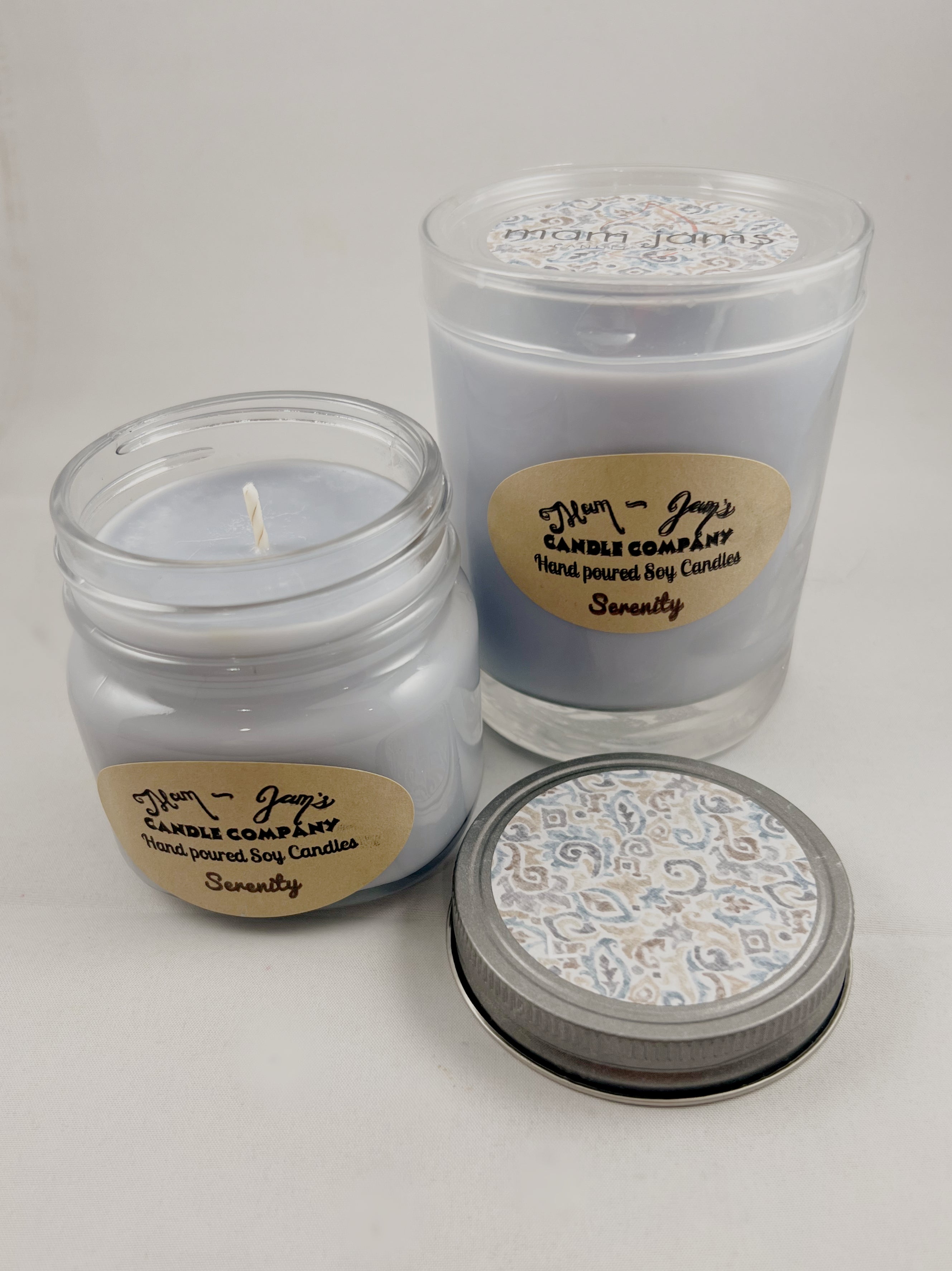 Serenity soy candle and wax melts by Mam Jam’s Candle Company, detail image 2