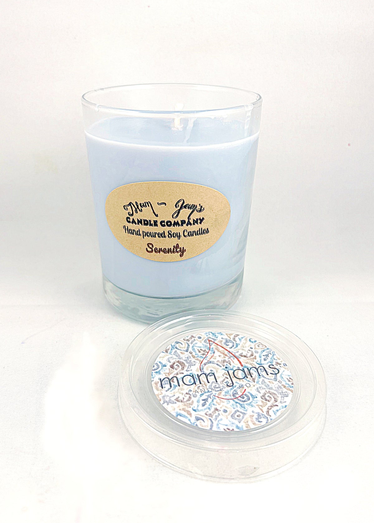 Serenity soy candle and wax melts by Mam Jam’s Candle Company, detail image 4