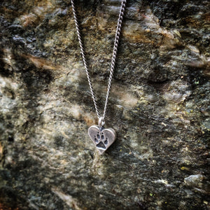 Dog Lover or Cat Lover Necklace - Sterling Silver Choker Charm by Forged By Fire — view 3 of 3