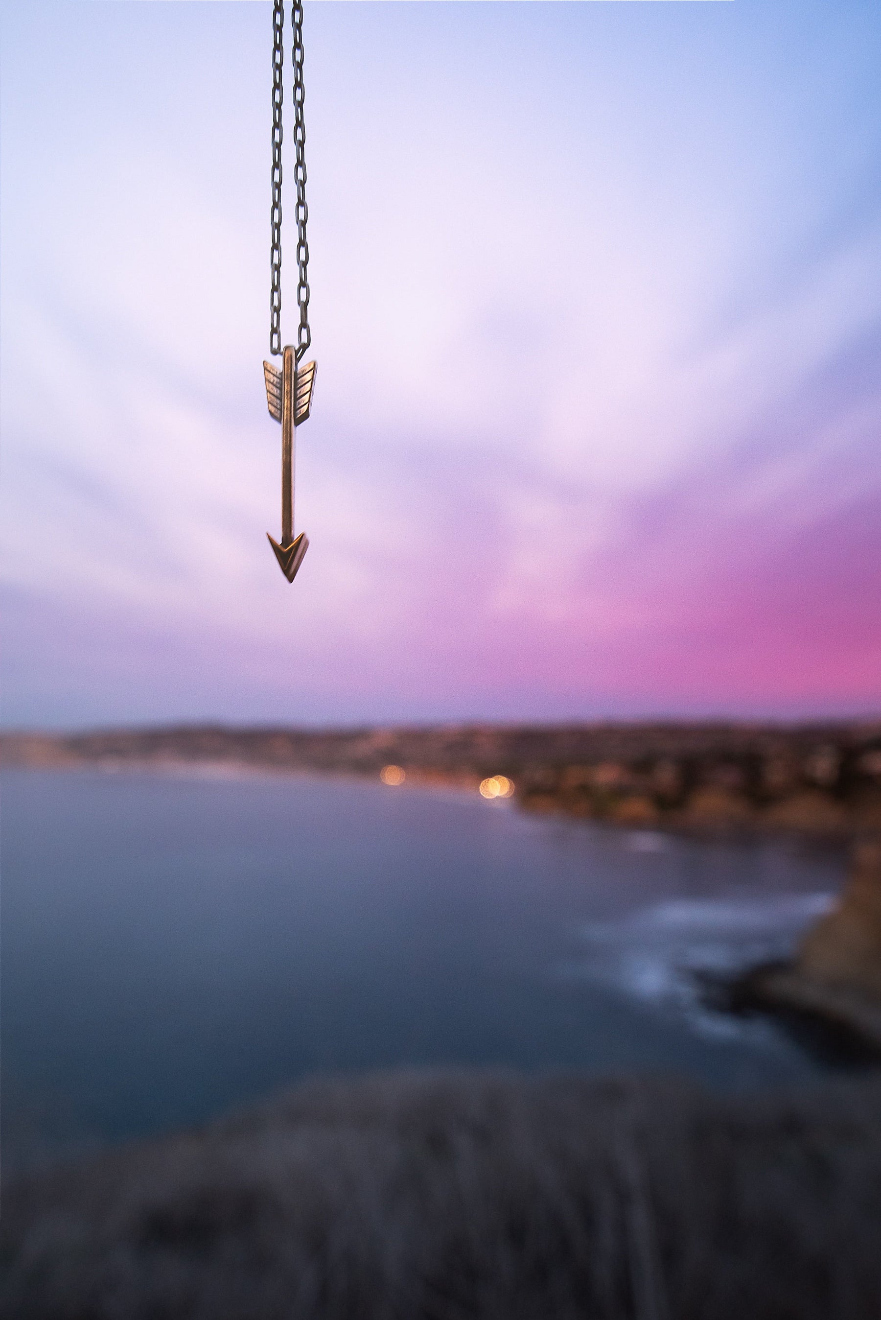 STRENGTH Arrow of Courage Necklace - Bronze by Forged By Fire — view 7 of 8